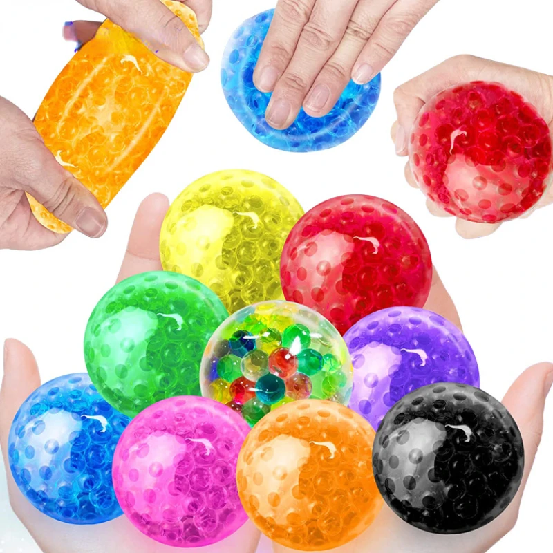 

1 шт. прозрачные водяные бусины, мяч-сжатие Mochi Squishy Fidget, хобби, антистрессовые сенсорные игрушки, искусственная игра