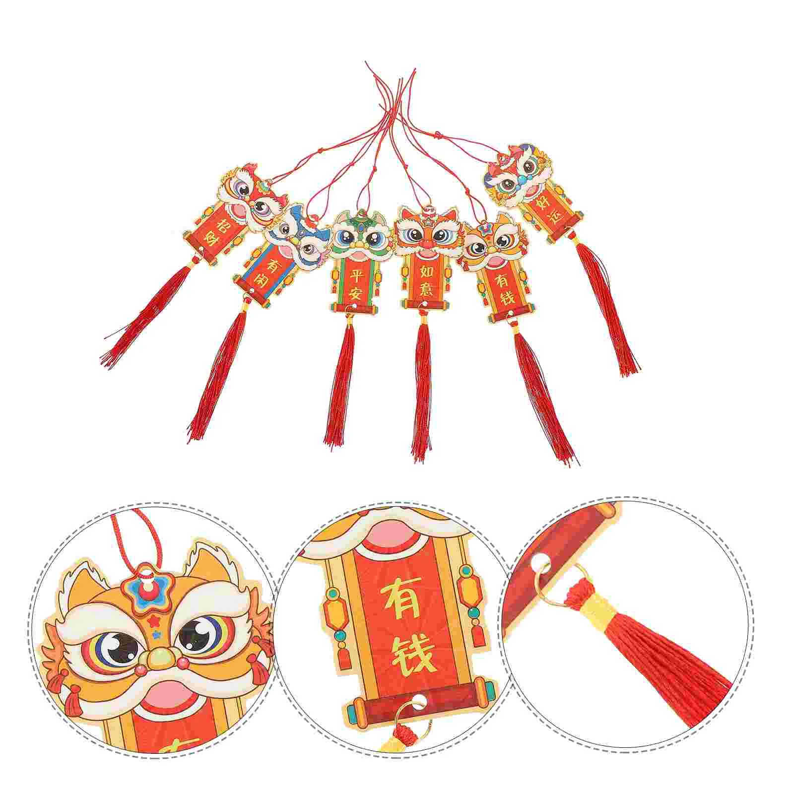 

Chinese New Year Decoration Pendant Car Potted Decorations Door Hanging Festival Ornament Style Spring Festive