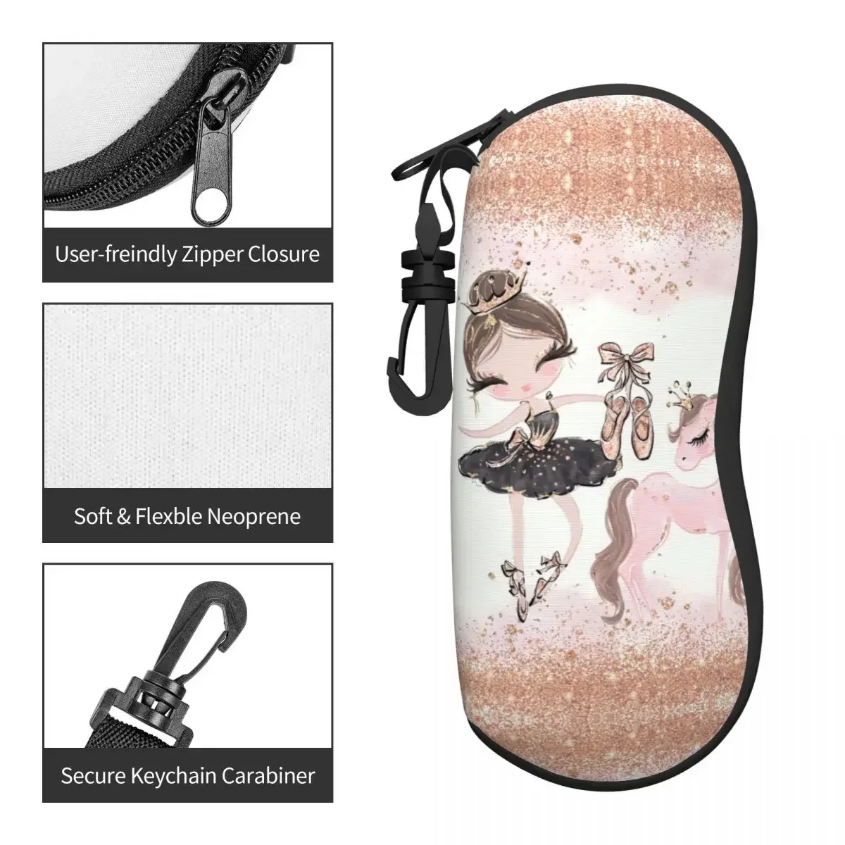 Чехол для очков в виде балерины на заказ унисекс модный чехол танцовщицы