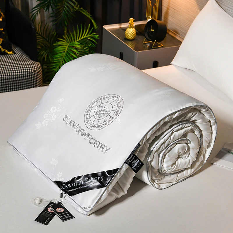 Шелковое Одеяло тутового шелкопряда летнее одеяло охлаждающее весенне-осеннее