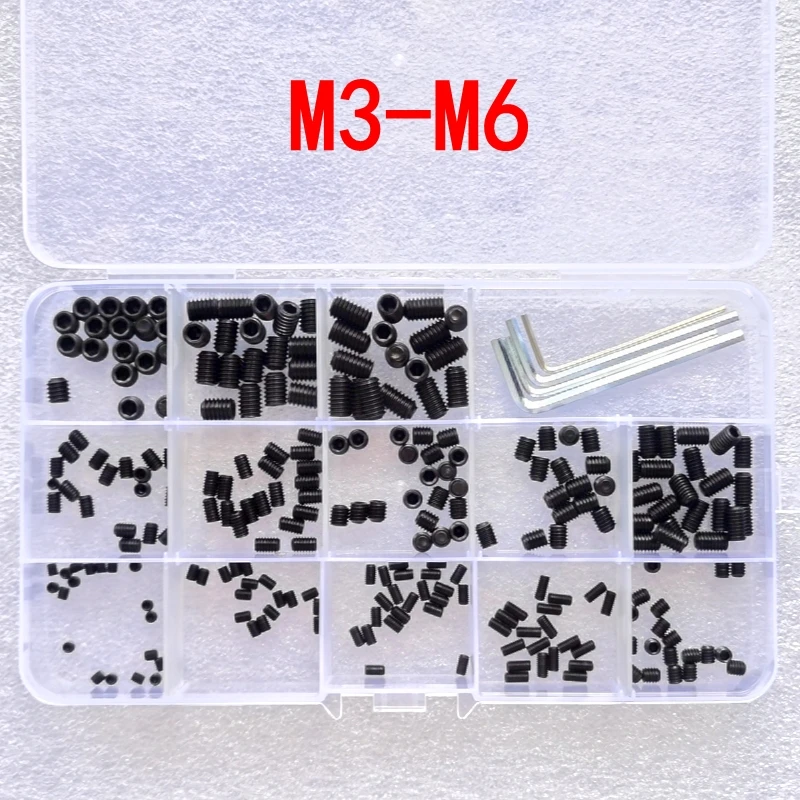 Набор винтов M3 M4 M5 M6 12 9 из нержавеющей стали с шестигранной головкой