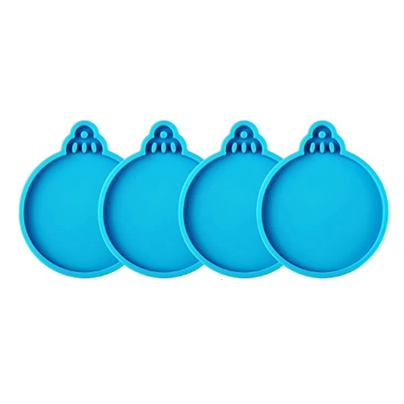 

Round Christmas Resin Mold,Resin Christmas Ornament Mold,Keychain Pendant Mold
