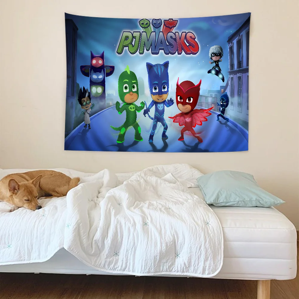 Большой настенный гобелен с принтом PJ M-Masks дешевый в стиле хиппи богемный