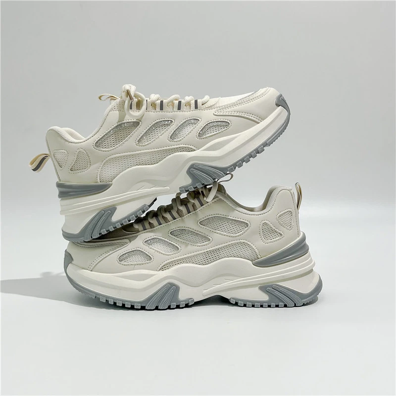 Туфли женские на толстой подошве корейский стиль весна-осень 2024