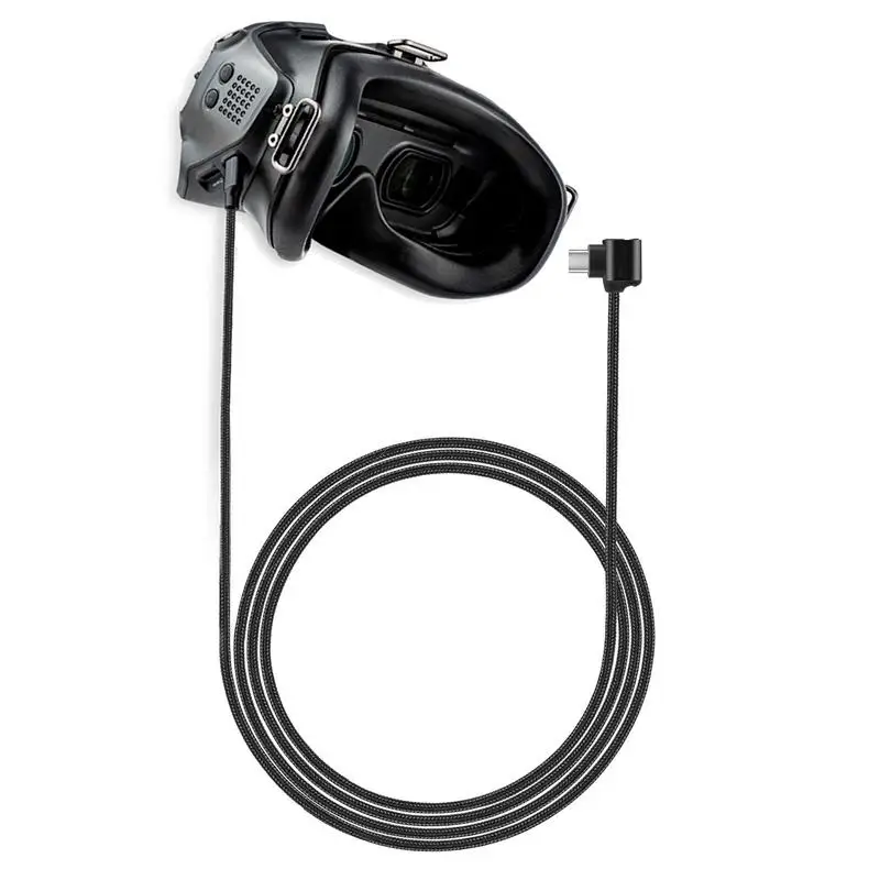 

Кабель передачи данных для DJI FPV Flight Goggles V2, аксессуары для дрона, двухсторонний, Type-C, 1,2 м, 90 градусов, расширенный кабель передачи данных для телефона и планшета