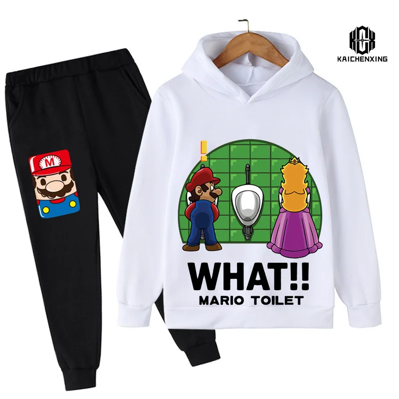 Детский свитшот с надписью «Super Mario Bros»