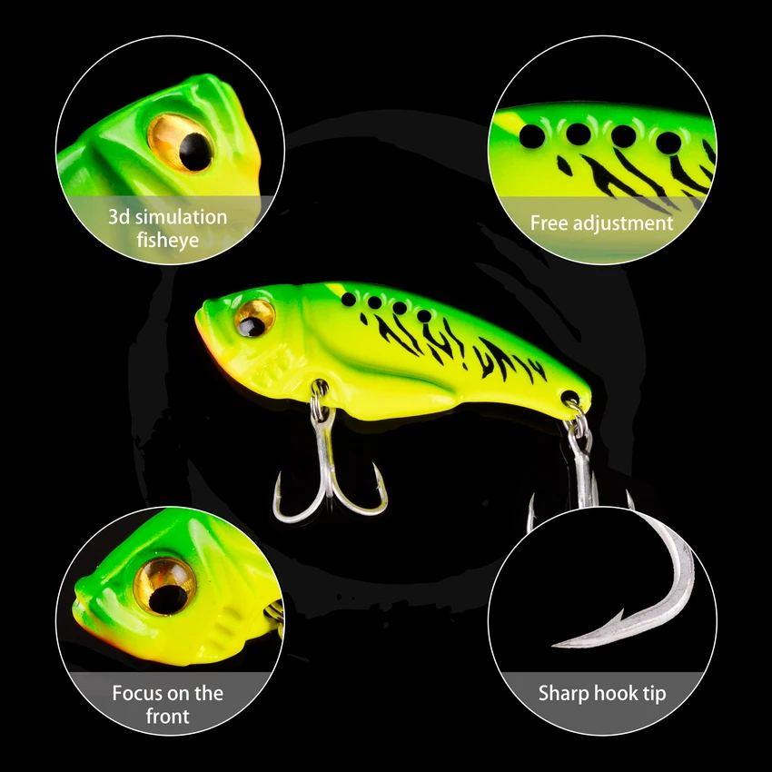3D Eyes Metal Vib Blade Lure 3/7/10/15/20G Sinking Vibration Baits Artificial Vibe for Bass Pike Perch Fishing Long Shot images - 6