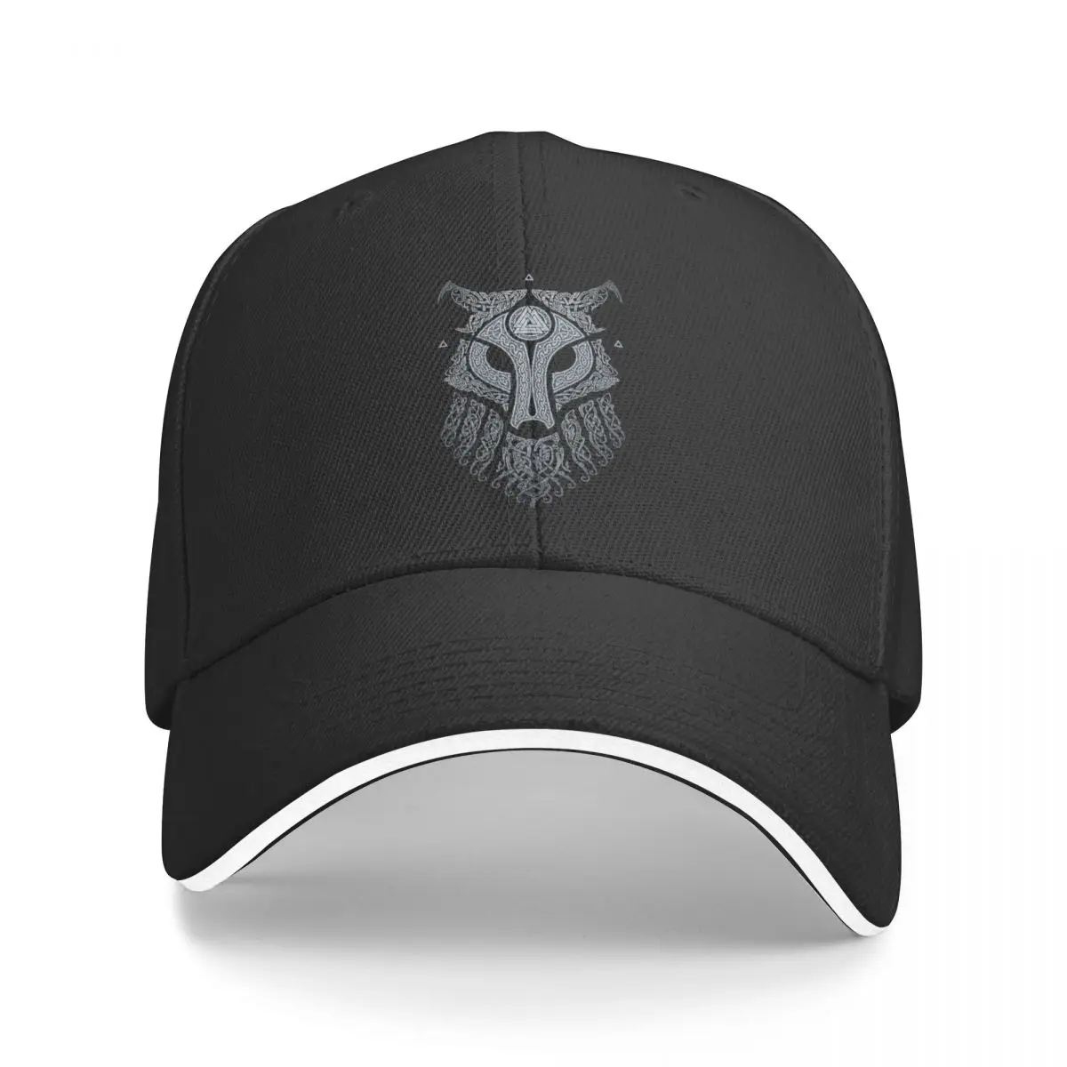 Norse Mythology Viking Baseball Caps Vintage Wolf Sandwich Cap Men Women Breathable Sun Cap Running Golf
