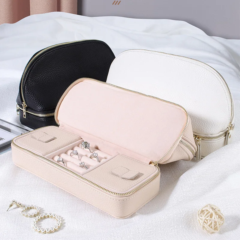 2-слойная сумка для ювелирных изделий новинка хранения ожерелья сережек