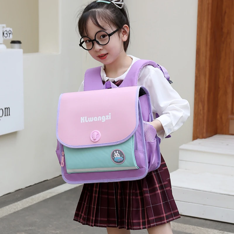 Grades 1-3 Cartoon Horizontal Dinosaur Backpack for Children 2022 New Girl Boy Student British Style Breathable School Bags Hot