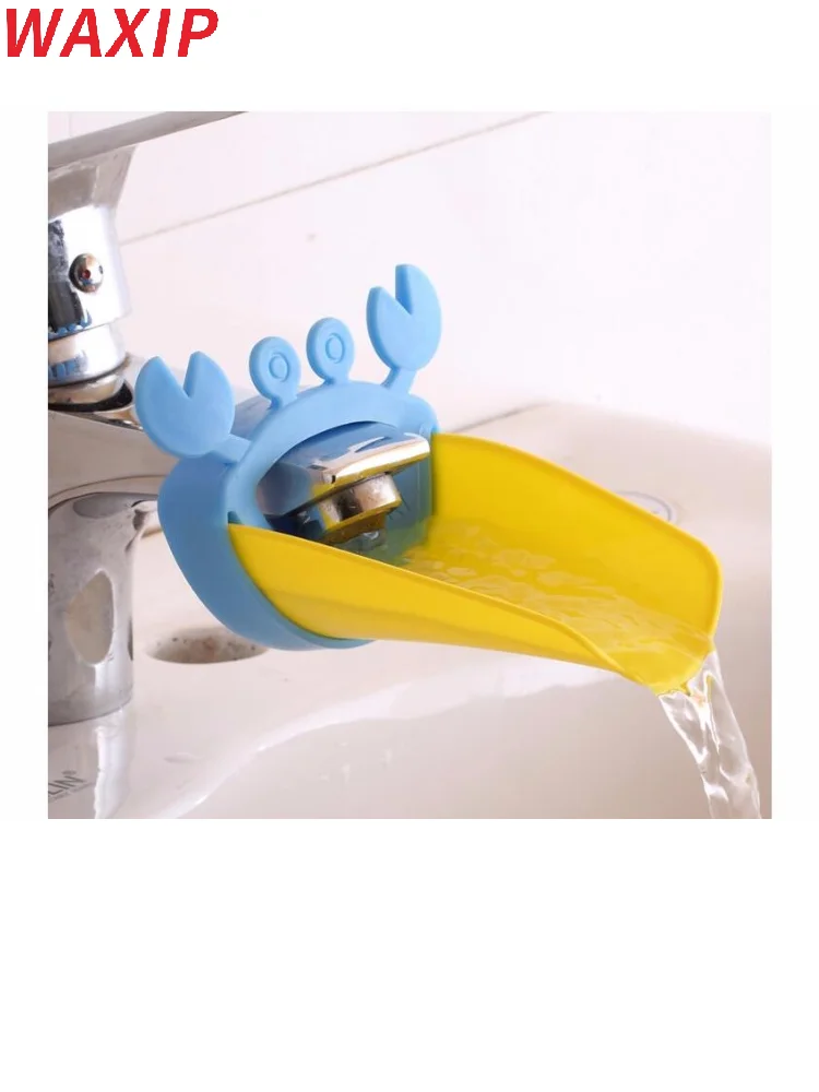 

Лидер продаж, детский смеситель для ванной с мультяшным рисунком, Силиконовый колпачок для мытья рук
