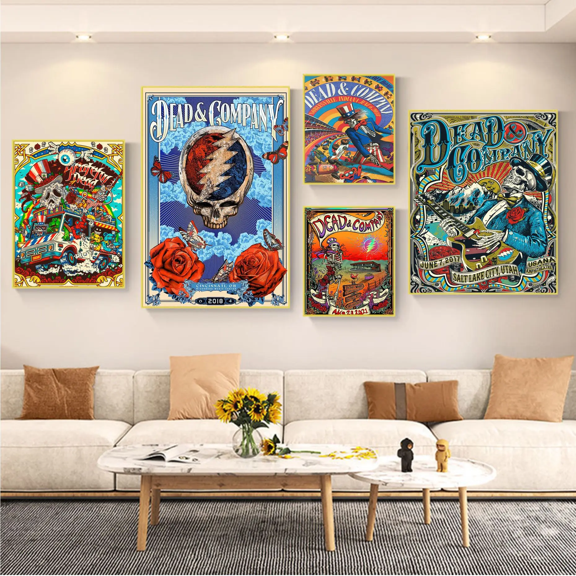 

The Grateful Dead Classic Anime Poster HD Quality Poster Wall Art Painting Study Wall Decor