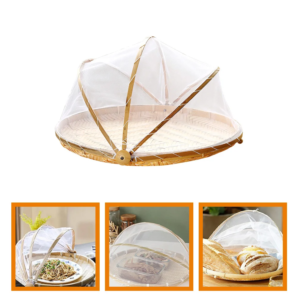 

Tents Food Storage Basket Kitchen Supply Fly Bread Baskets For Serving Woven Bamboo Home Fruit