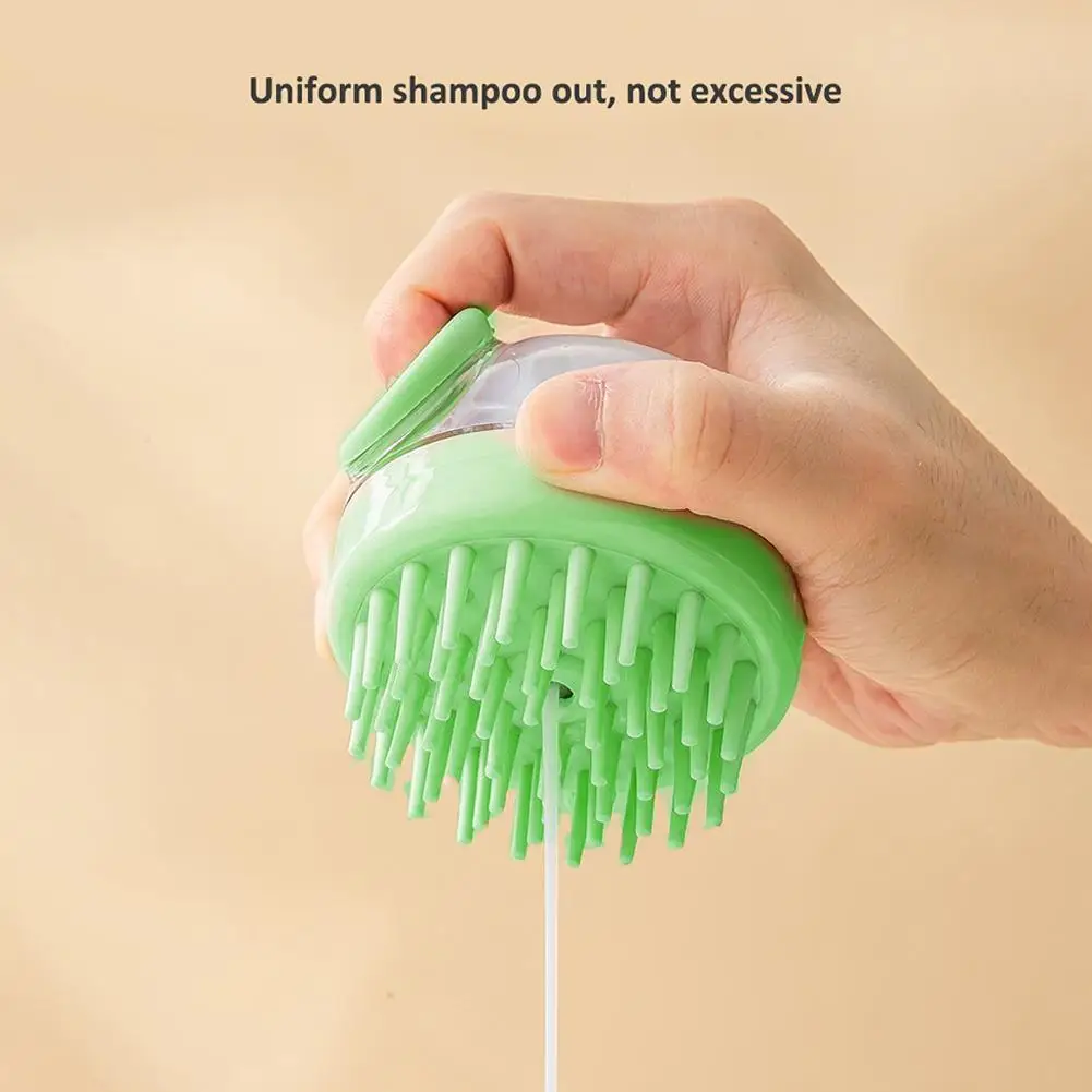 

Silicone Shampoo Head Scalp Massage Brush Body Brush Washing Spa Comb Liquid Brush Shower Brush Tools Bathing Add Bath Hair B0M0
