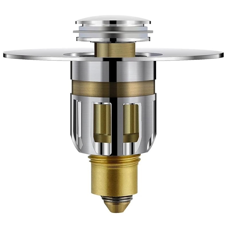 

Универсальное издание, стопор для слива, пробка для раковины с нажимным сердечником для 1,02-1.96 резьбовых отверстий