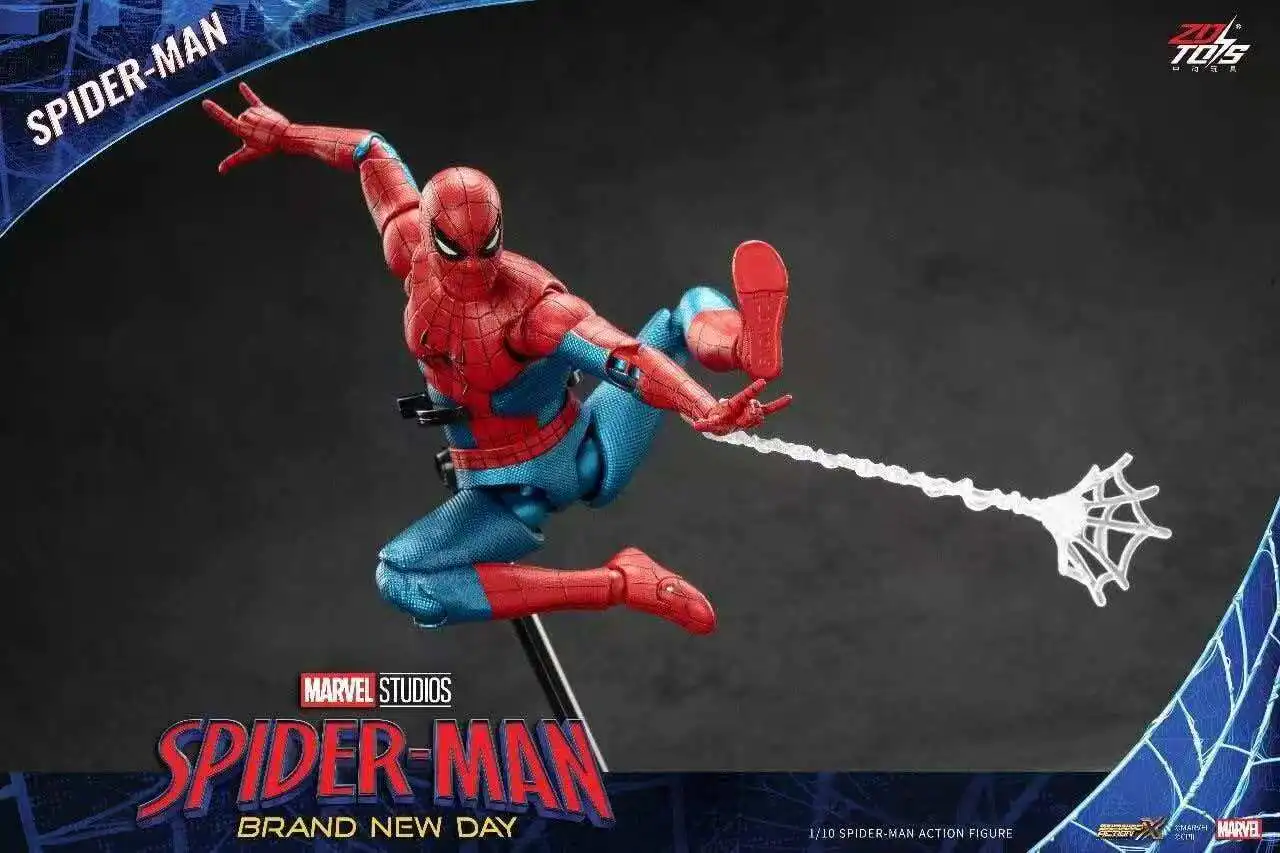Фото Оригинальные фигурки ZD Toys Spider-Man: Новая коллекция, подвижная модель Питера Паркера, коллекционные игрушки из фильма «Мстители» №5