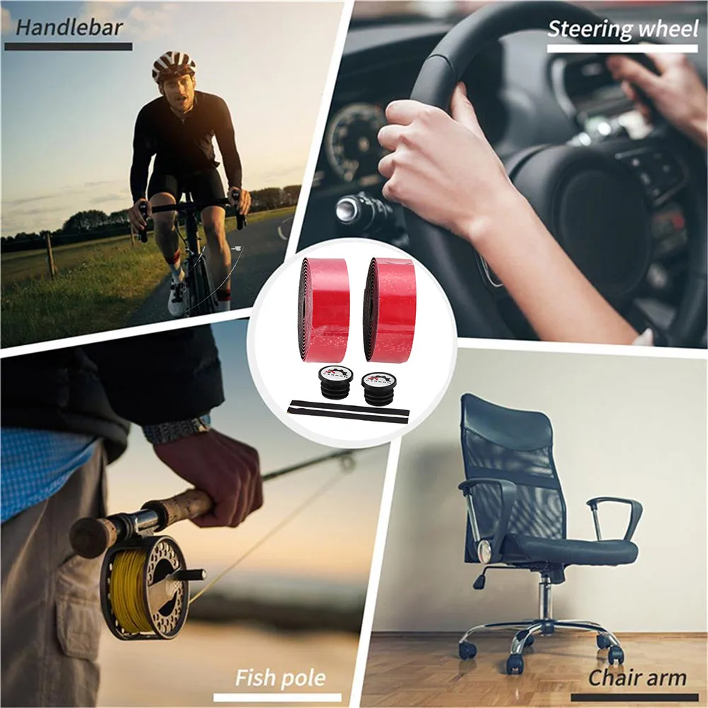 

Bicycle Handlebar Tape PU Road Bike Handlebar Straps Strap Non-slip Grip Wrap Handlebar Grips, Tape & Pads