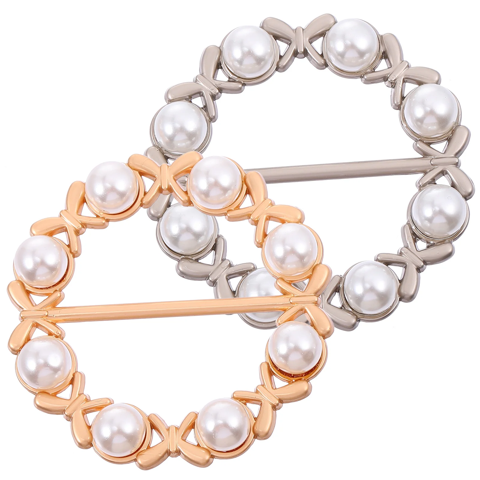 

Scarf Pearl Ring Buckle Clip Clips Clasp Rings Silk Shirt Tee Shawl Clothes Holder Wrap Clothing Claw Hair Buttons Pinsalloy