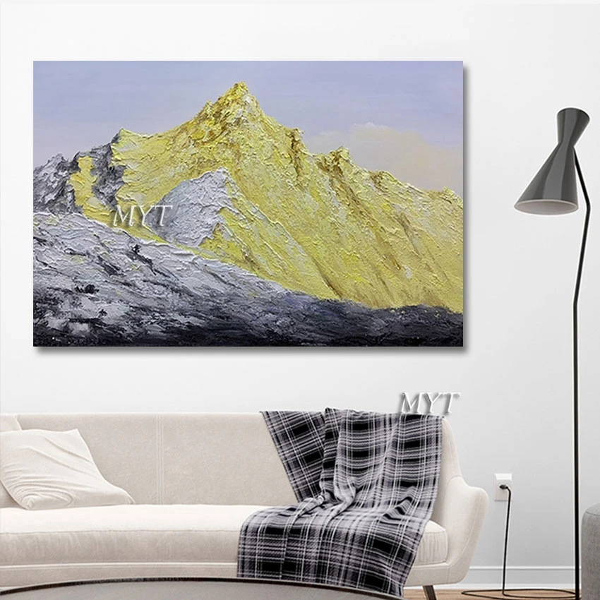 

Natural Scenery Oil Painting Abstract Wall Canvas Art Decorative Items For Home Frameless Acrylic Mountain Hand Drawing Picture