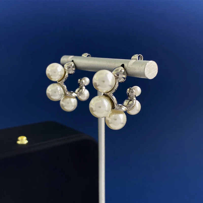 Модные ювелирные изделия Bobokiki новые серьги из титановой стали с серебряной иглой