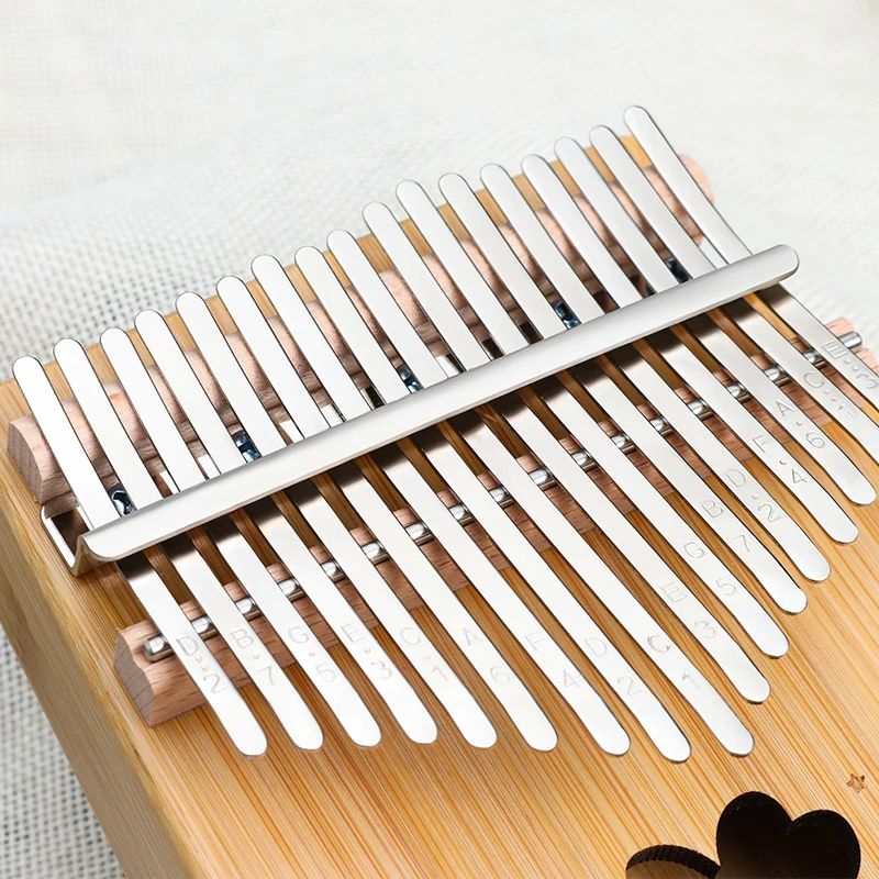 Kalimba 17 Keys Thumb Piano Bamboo Wood Clover Carving Body Musical Instruments Kalimba Piano Girlfriend gift