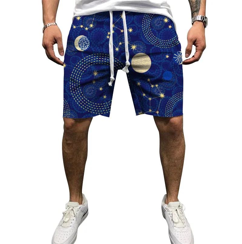 Men Trend Cargo Shorts Men's Letter Print Pocket Shorts Summer New Fashion Casual Straight Shorts Male
