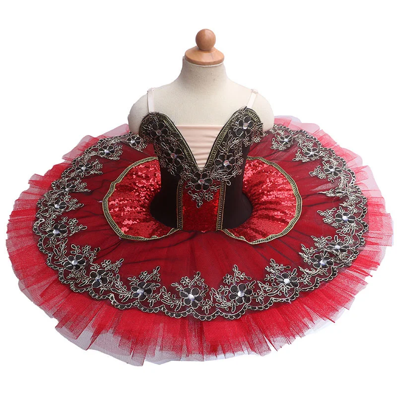 Новинка 2022 красное профессиональное балетное платье-пачка танцевальный костюм