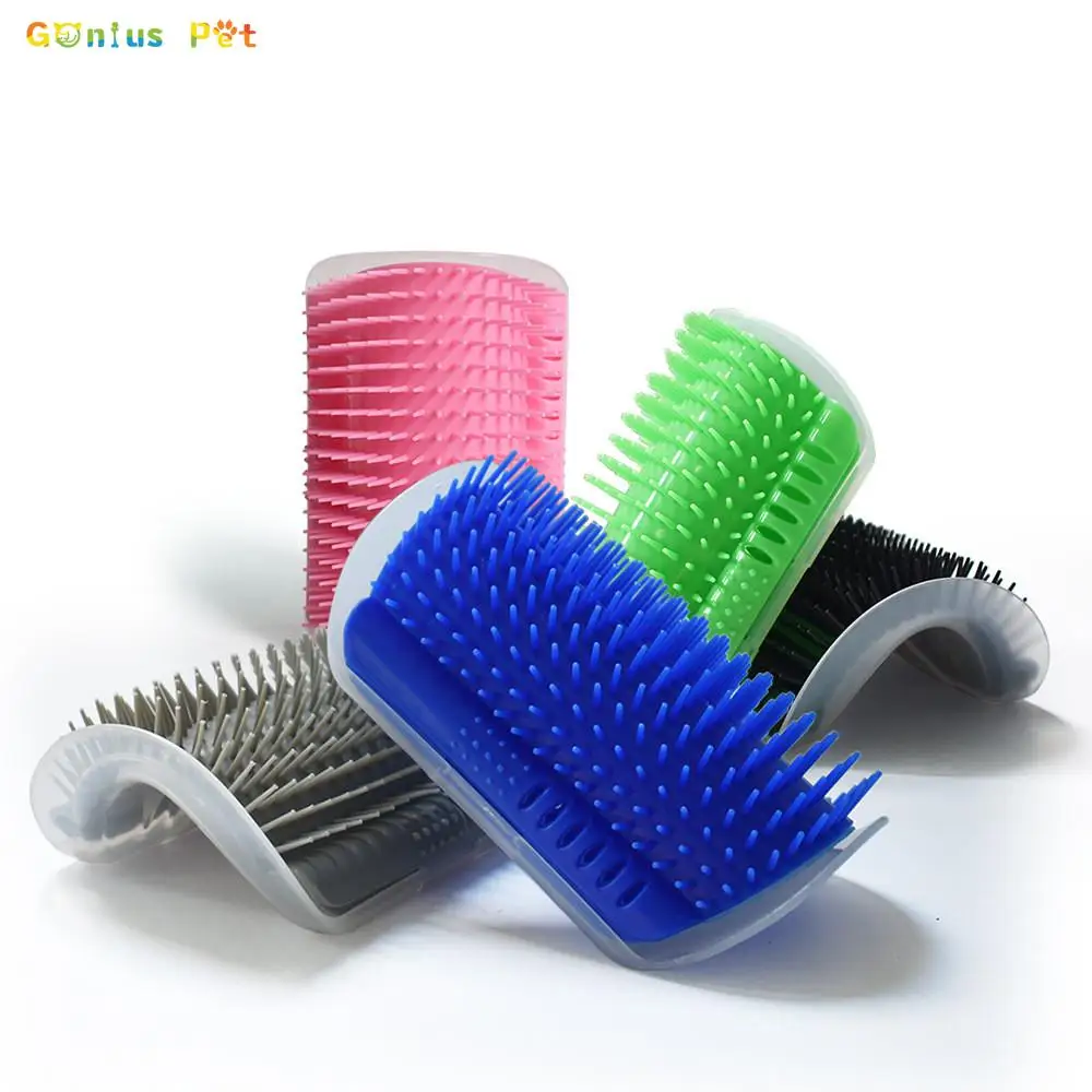 

Pet Cats Corner Brush Self Cat Massage Groomer Comb Brush With Catnip Cat Rubs The Face With Tickling Comb Play For Pets Cat Dog