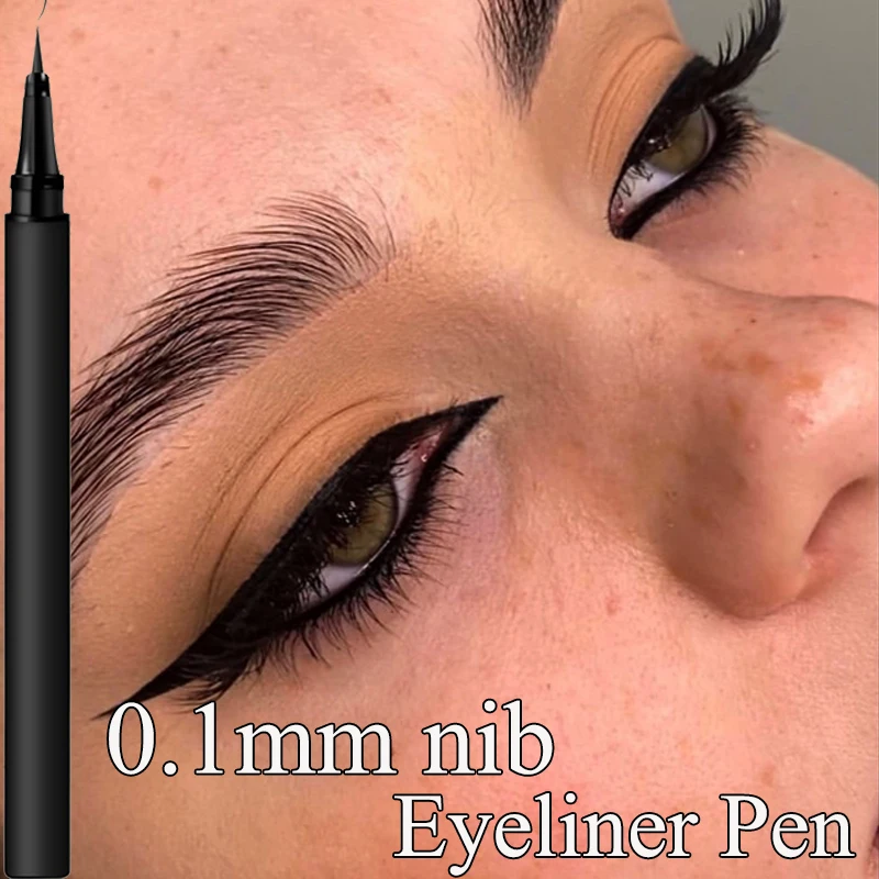 

0.1MM Liquid Eyeliner Stick Black Brown Lasting Waterproof Non Smudge Ultra-fine Lying Silkworm Pencil Cosmetics Makeup Tools