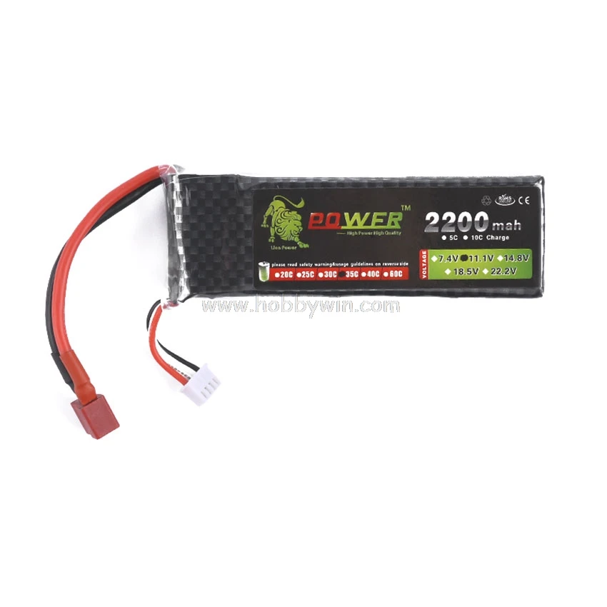 Лев мощность 11 1 V 2200mAh 35C LiPO батарея T вилка RC модель Lipoly блок питания | Игрушки и