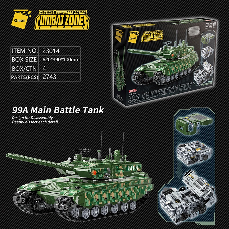 

enlighten 23014 Building Blocks Military 99A tank Series Air Fighter strategic nuclear missile Assembled DIY Toy 2743 pcs