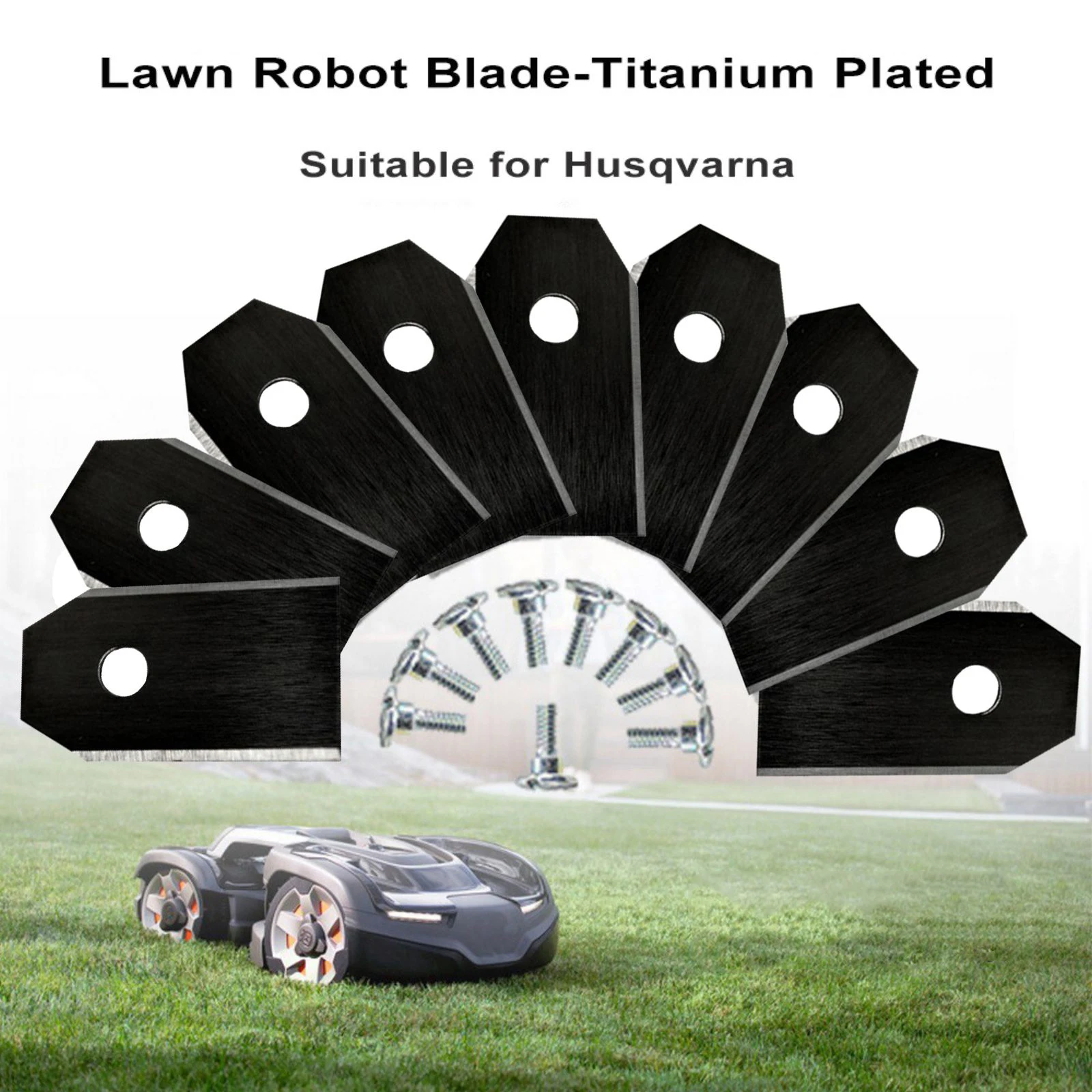

New 30pcs Trimmer Blade Lawn Mower Grass Replacement Trimmer Cutter Piece For Husqvarna Automower/Garden Robotic Lawnmower Tools