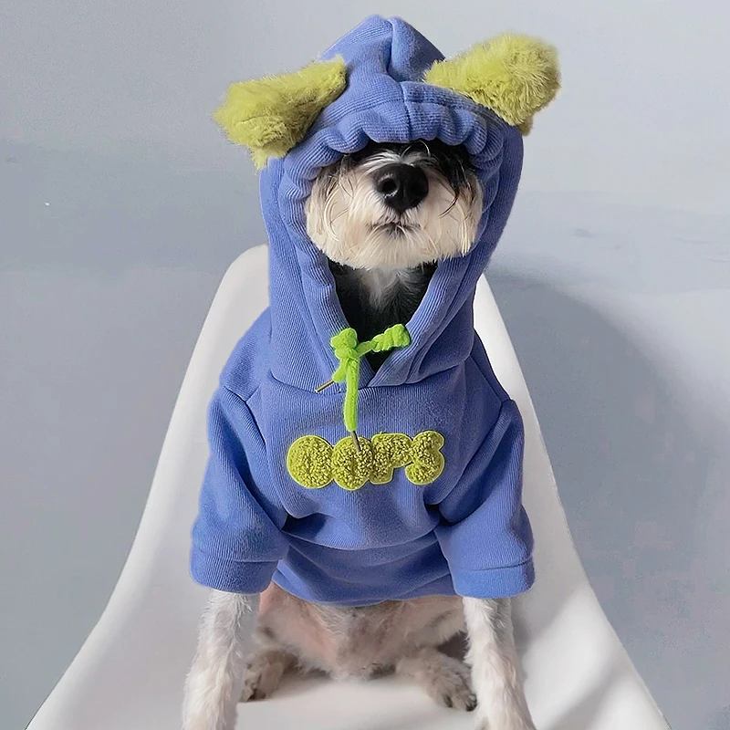 Fashion Hoodie Small Dog Sweater Cat Clothes Keep Warm Autumn Winter Pullover Yorkshire Coat Chihuahua Bulldog Puppy Sweatshirt