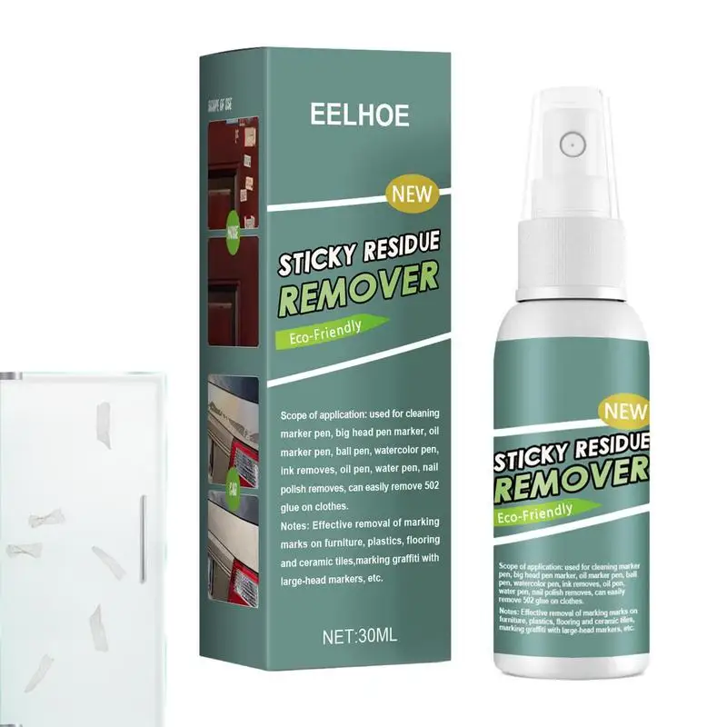 

Adhesive Remover Spray 30ml Household Strong Adhesive Remover Cleaning Spray Heavy Duty Tape Remover Removes Stickers Labels