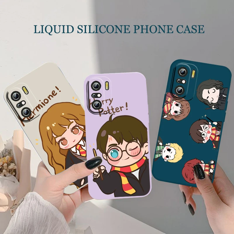 

Animated Pottershf Phone Case For Xiaomi Redmi K50 K40 10X 10 9T 9AT 9A 9C 9 8A 8 7 6A 5A Pro Liquid Rope Funda Cover Soft Back