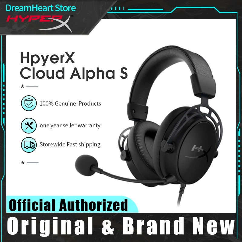 Оригинальная игровая гарнитура HyperX Cloud Alpha S спортивные наушники для геймеров с