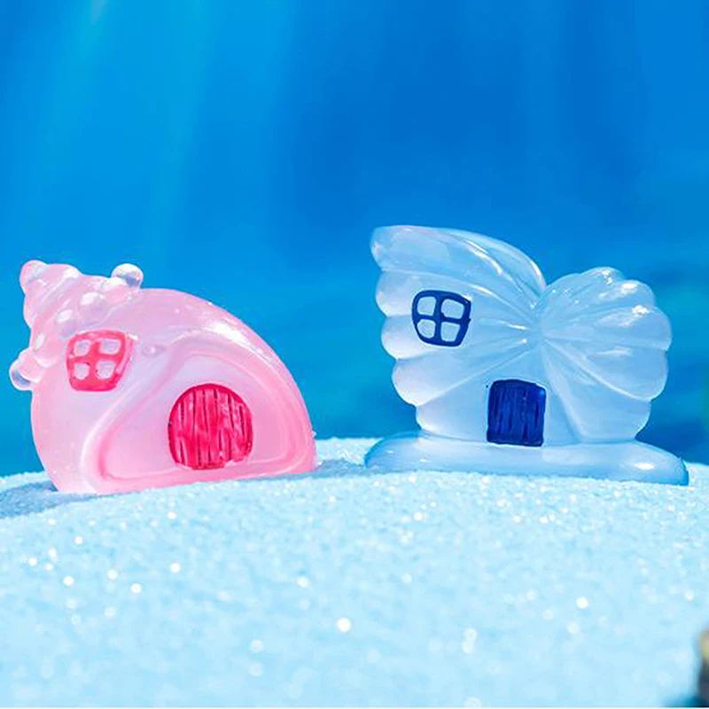 5 шт. креативные светящиеся раковины маленький орнамент миниатюрные фигурки