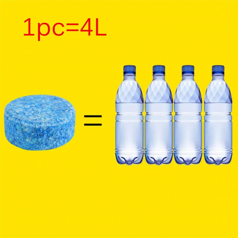 

6 Pcs Car Auto Windscreen Cleaner Agent Pills Effervescent Tablets Glass Water Solid Wiper Cleaner Amazing