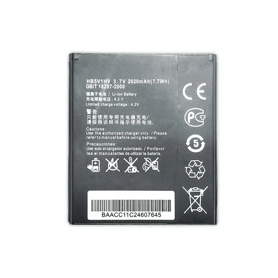 Аккумулятор мобильного телефона HB5V1HV HB5V1 2020 мАч для Huawei Honor Bee Y5C Y300 Y300C Y541 Y500 Y511 U8833
