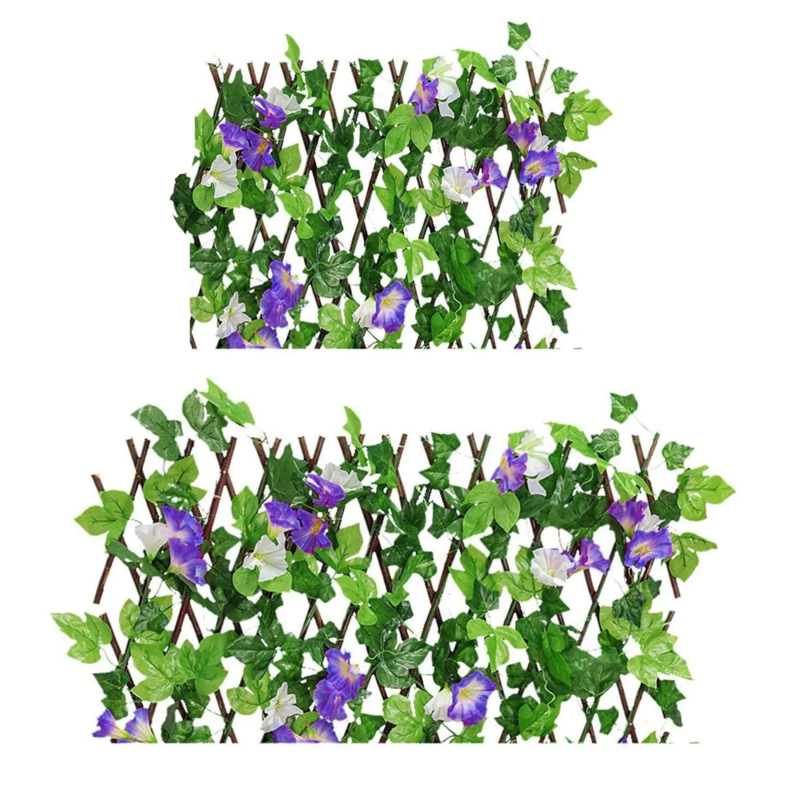 

Plastic Garden Fence Panels Balcony Privacy Screen Adjustable Retractable Simulation Artificial Ivy Privacy Fence Backyard Decor