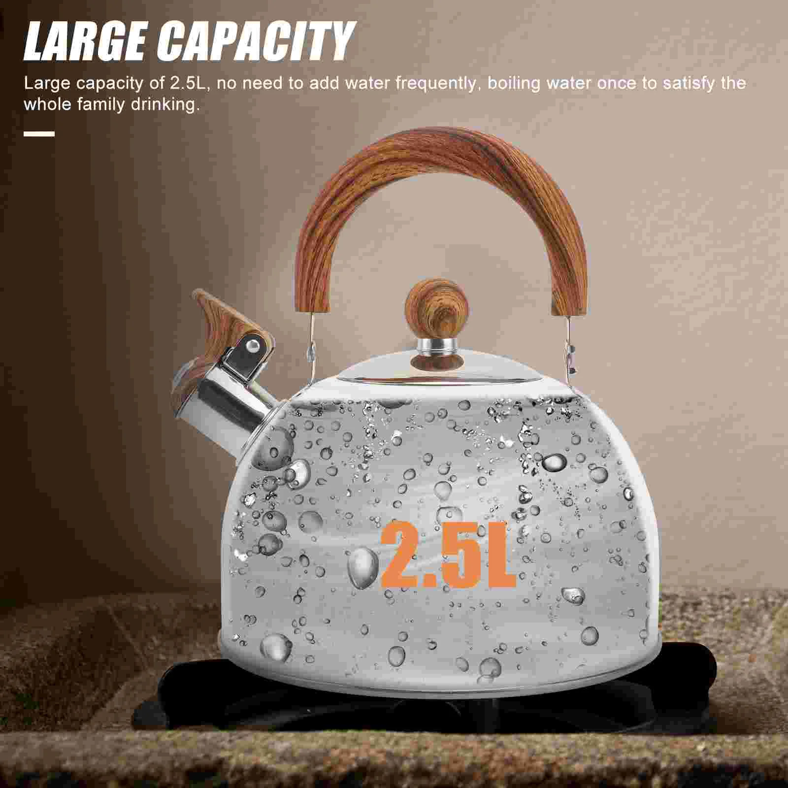 

Chirping Kettle Coffee Filter Home Water Kitchen Heating Boiling Container Whistling Nylon Whistle Teakettle Make