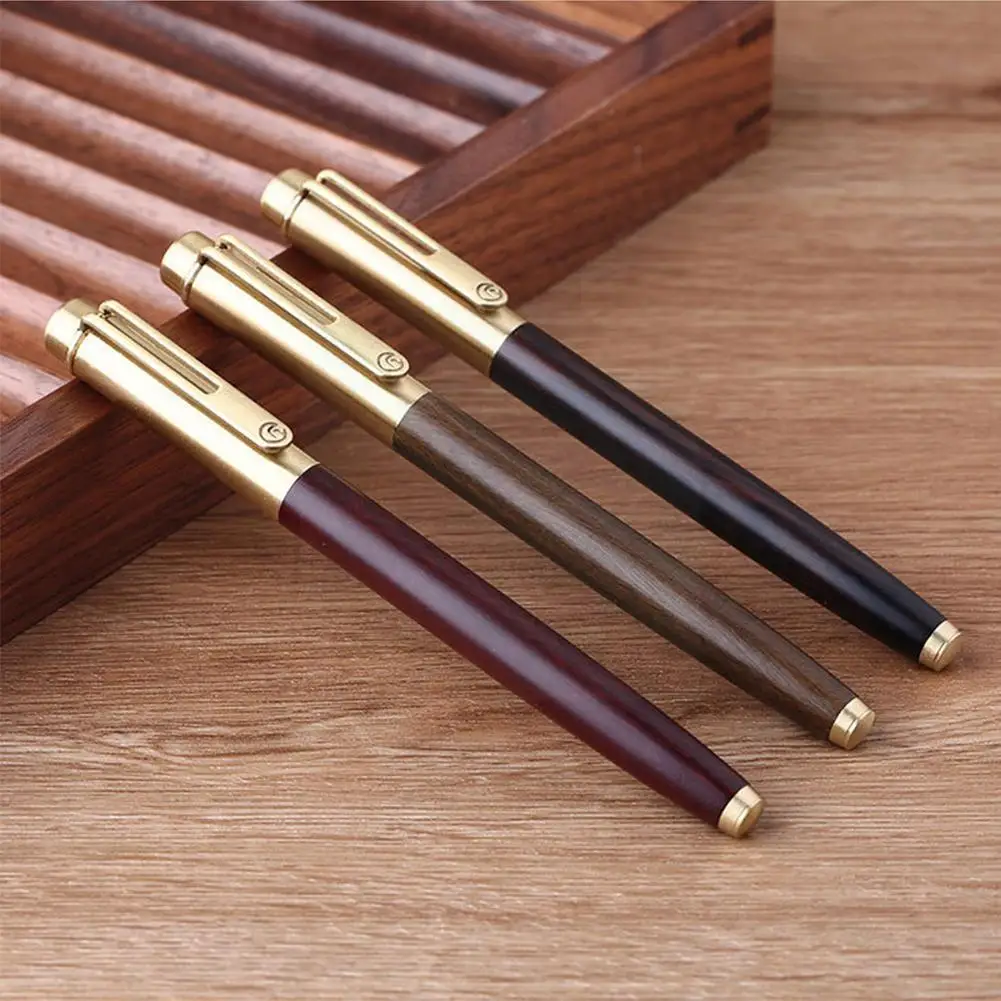 

Majohn M7 Natural Wood Fountain Pen Ef/f/m Writing Rotary Gift Box School Nib Absorption Original Pen Ink Office Wi A8y2