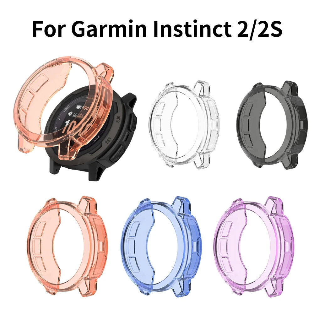 

Защитный чехол для Garmin Instinct 2/2s, чехол для умных часов, мягкий силиконовый бампер из ТПУ, защитная рамка, чехол с рукавом, новинка 2022