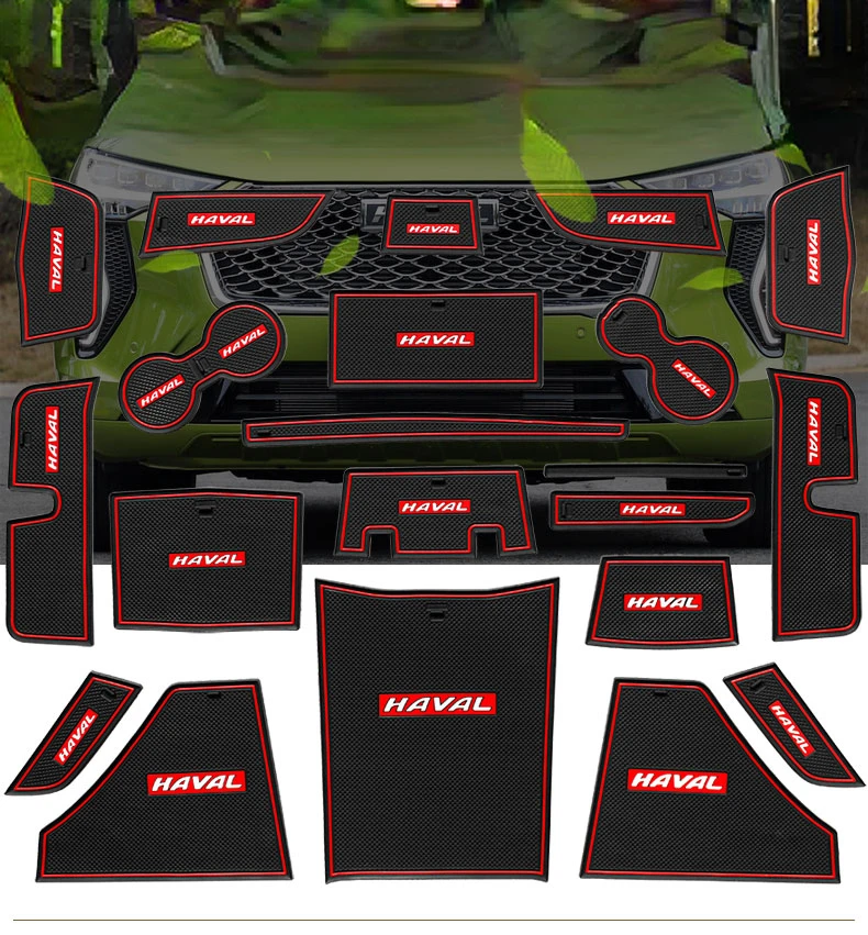 

Car Accessories Anti-Slip Gate Slot Cup Mat For Haval Jolion 2021 Interior Door Groove Pad Nonslip