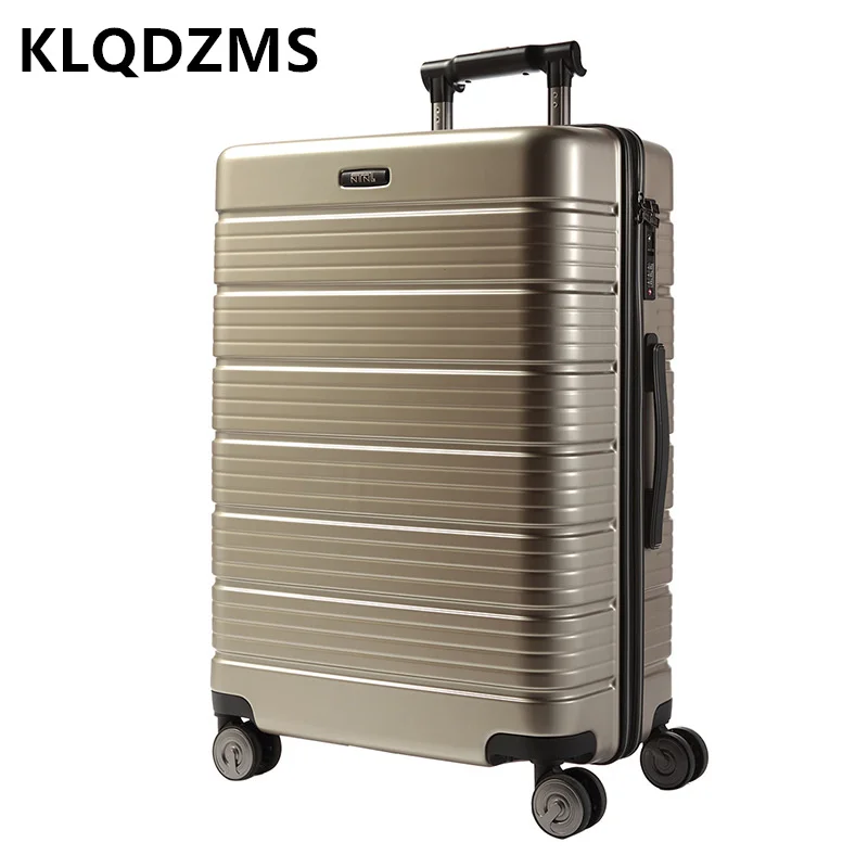 KLQDZMS Universal Wheel 20 Inch Multifunctional Tablet Stand Luggage Unisex Password Boarding Suitcase Student Storage Box