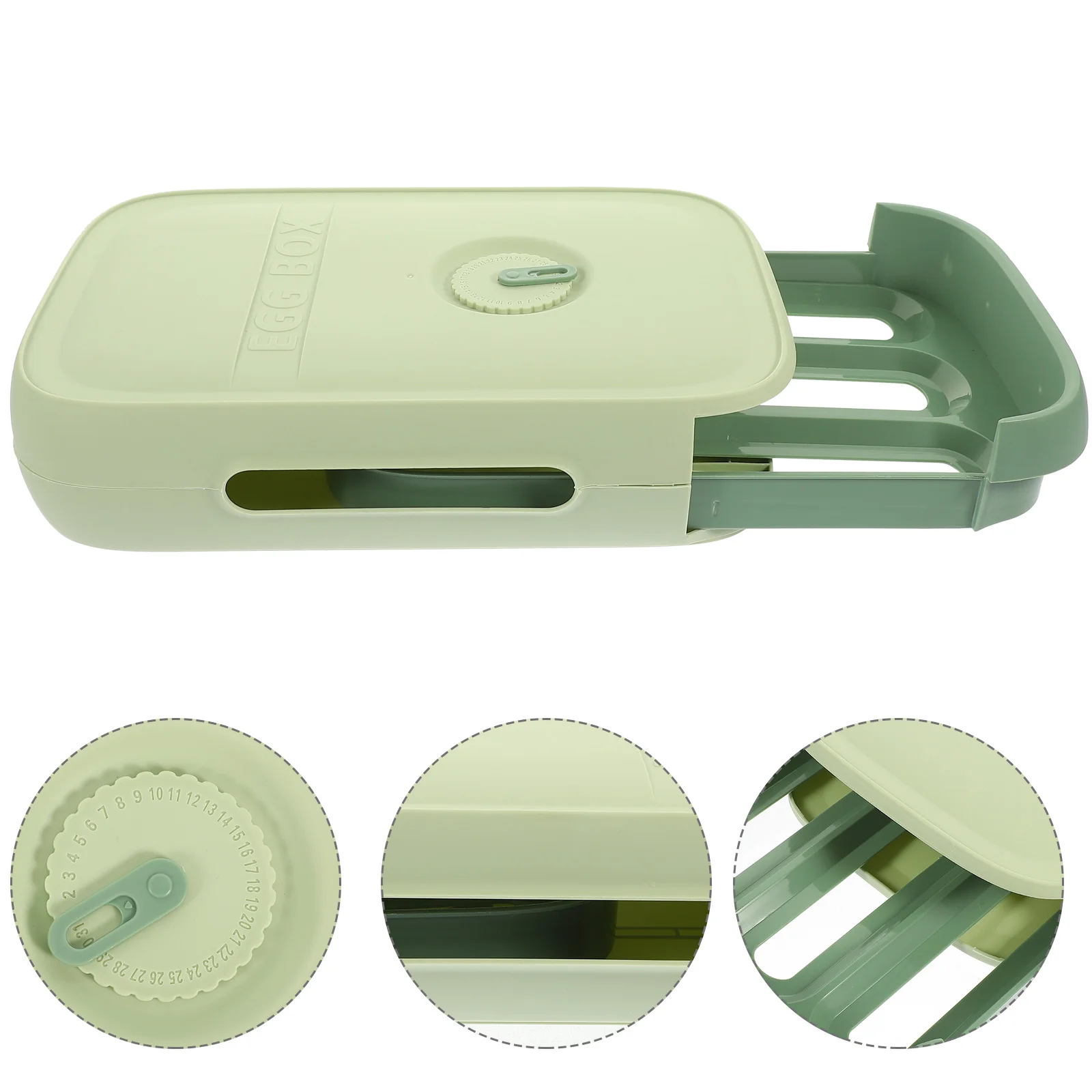 

Egg Holder Fridge Box Rack Tray Deviled Crate Cartons Reusable Dispenser Chicken Trays Stackable Refrigerator Scrolling Auto