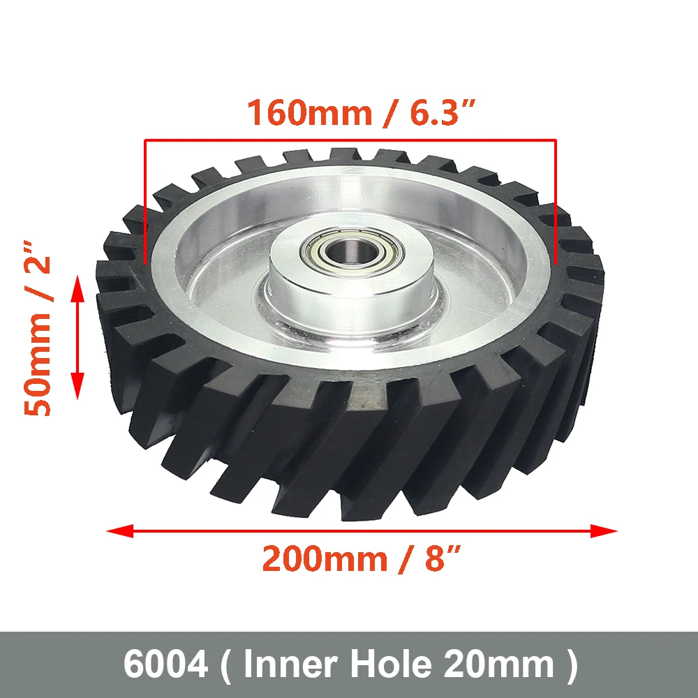 Шлифовальные вложения RAMS BRALIN, зубчатое резиновое колесо 200x50 мм