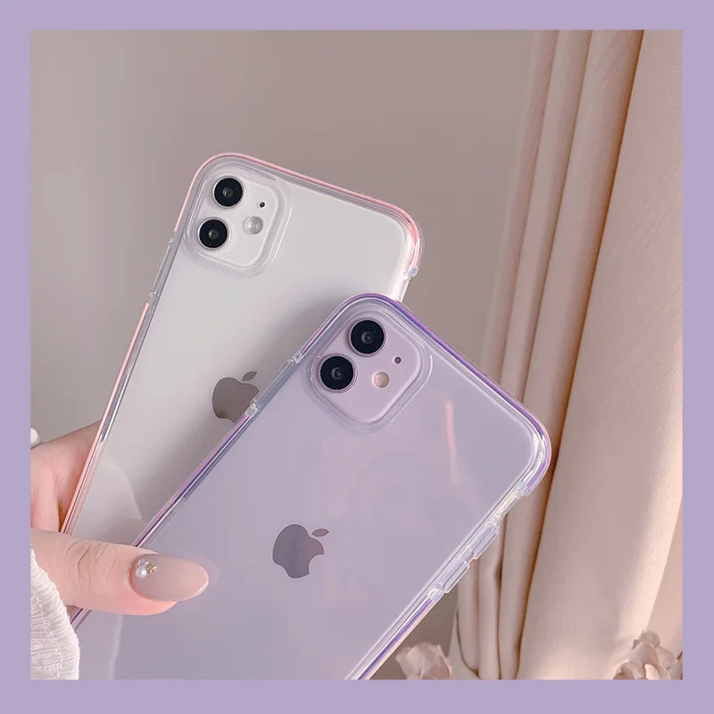 

Clear Shockproof Phone Case For iPhone 13 12 11 Pro Max XS Max X XR 8 7 6 6S Plus SE2020 12 13 Mini Silicone Case Back Cover