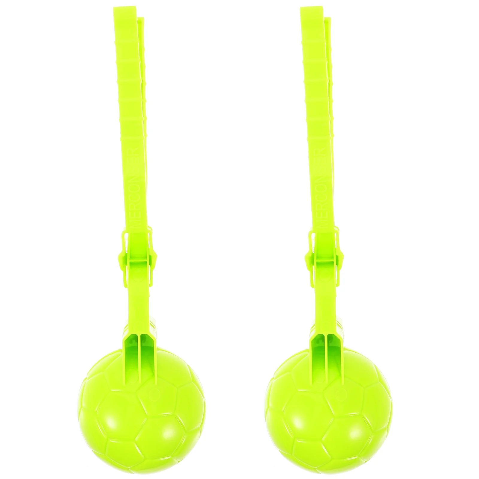 

2 Pcs Beach Child Christmas Snow Globes Snowball Maker Tool Plastic Outdoor Toys