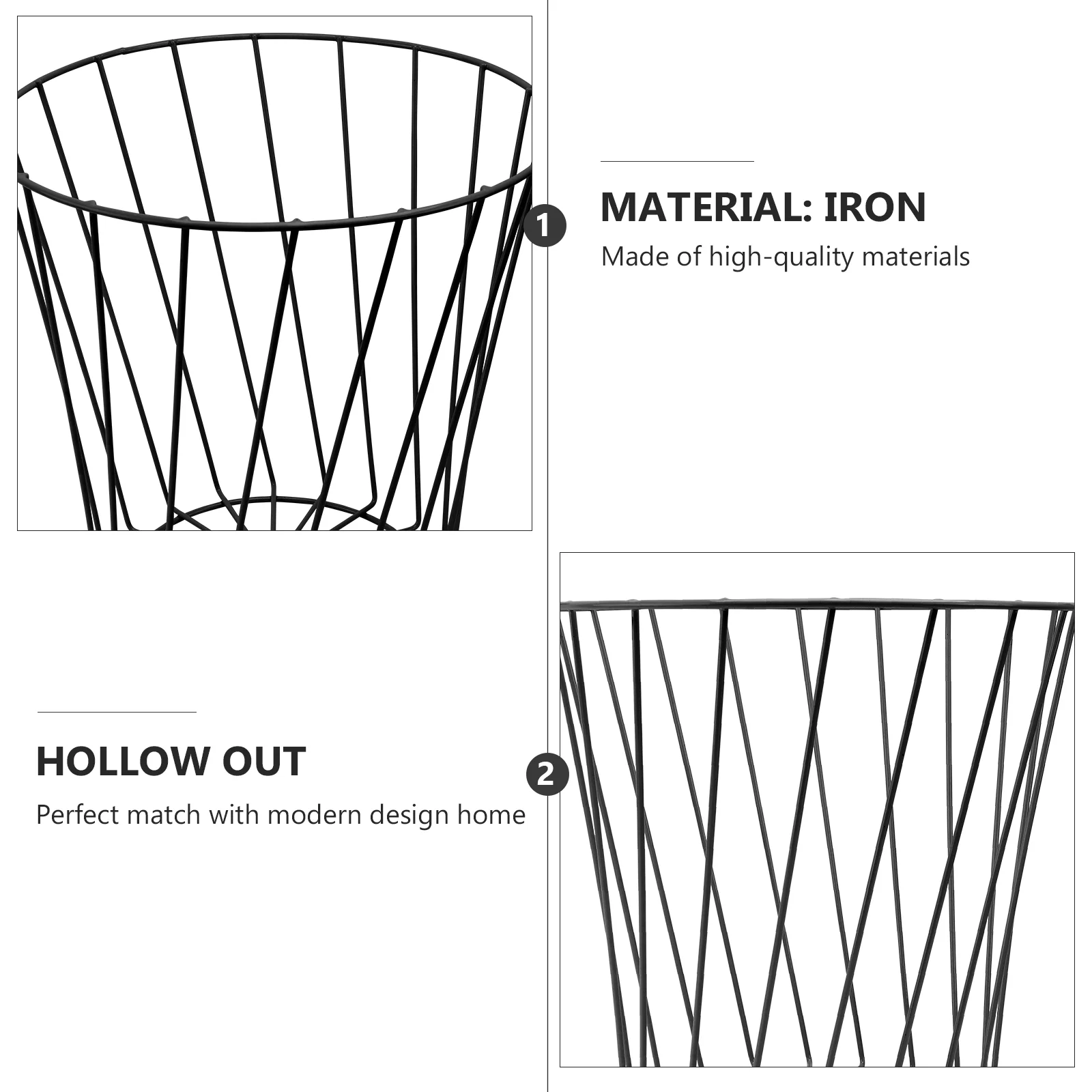 Сетчатая круглая корзина для отходов металлическая сетчатая многоцелевая
